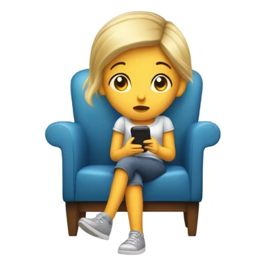 Girl On hold sticker