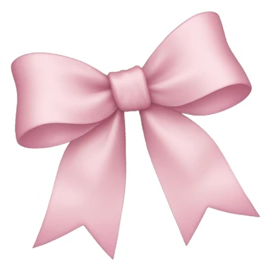 light pink ribbon bow sticker
