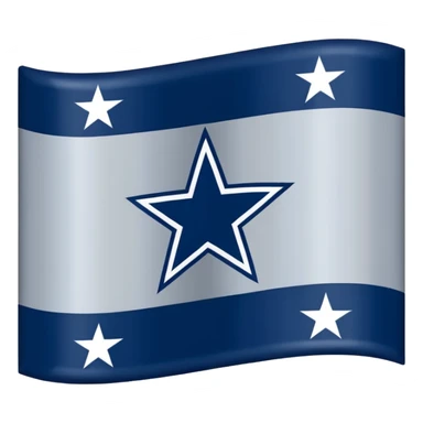 Dallas cowboys flag no stripes sticker