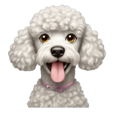 Poodle dog sticker