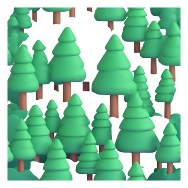 colorful tent in dense forest sticker