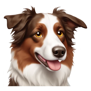 Red Merle border collie sticker