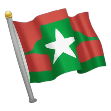 drapeau Madagascar sticker
