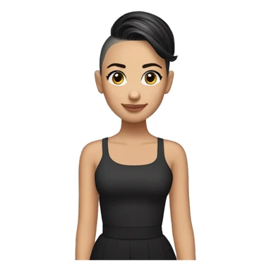 demi clee with no hair  sticker