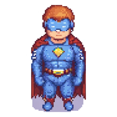 A superhero sticker