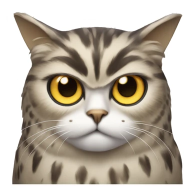 Owl with a cat sticker