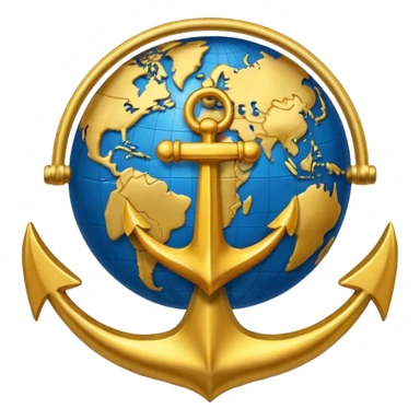 eagle globe anchor sticker