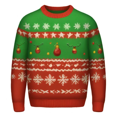 Ugly Christmas sweater sticker
