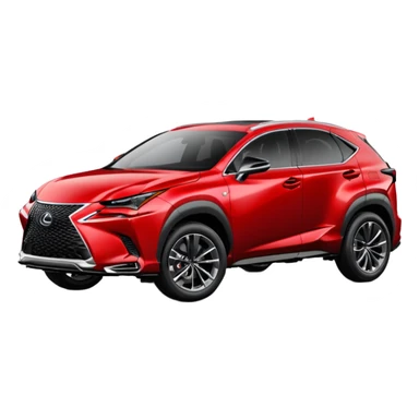 Red 2022 Lexus NX f-sport sticker