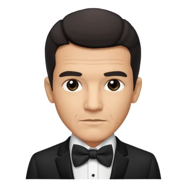 Antonio Banderas with suit with bow tie sticker
