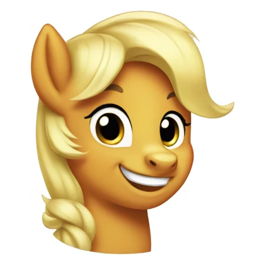 applejack smiling sticker