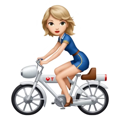 Tylor swift riding a plane like a bike sticker