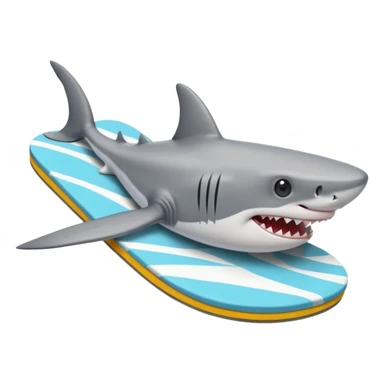 Hace a un tiburon con ojotas sticker