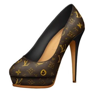 Lv high heels sticker