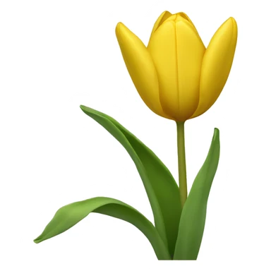 Yellow tulips  sticker