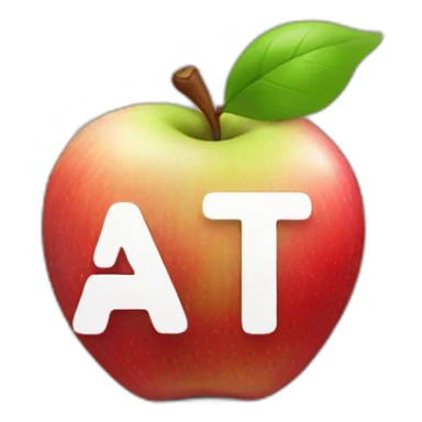 apple logo with the word ATG sticker