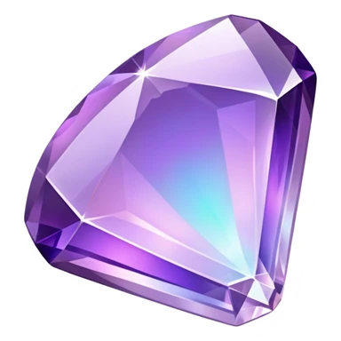 Shiny Amethyst opal Crystal  sticker