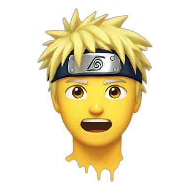 Naruto sur toilettes sticker