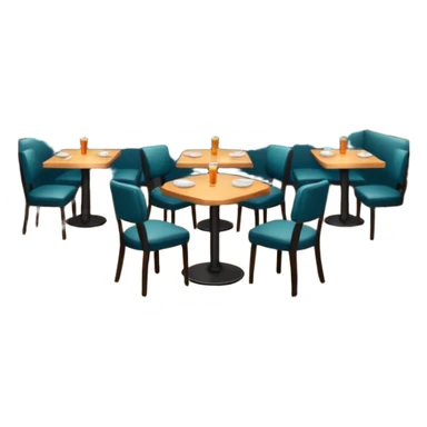 comversacion dentro de un restauant  sticker