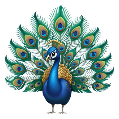 Only single Peacock feathers sticker