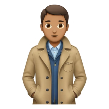 man showing empty pockets sticker