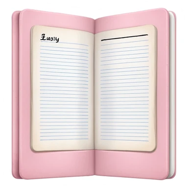 Light Pale Pink Household account book sticker