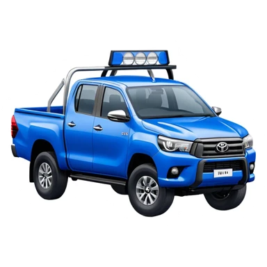 Toyota Hilux - Toyota (Model Year: 2021) (Iconic colour: Blue) sticker