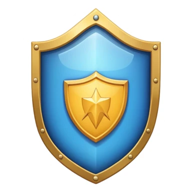 Ads policy represented by a document with a shield, symbolizing protection sticker