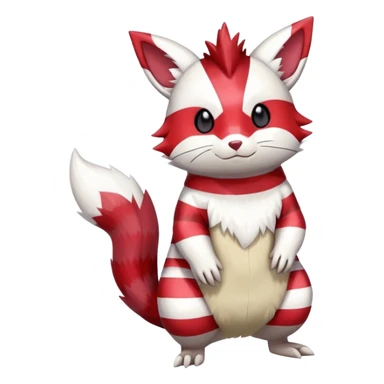 Shiny Furret-Zangoose-Hybrid (Full body) sticker