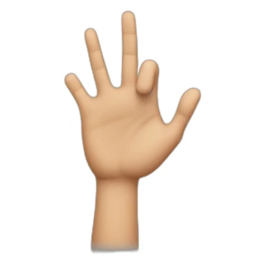Slapping hand gesture sticker