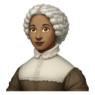 white woman from 1600s virginia sticker