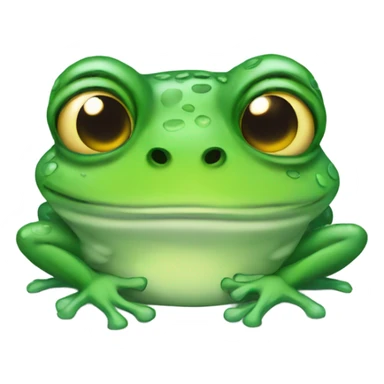 Frog who is cold sticker