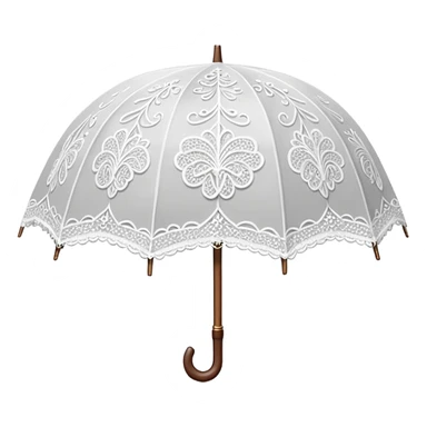 Lace umbrella  sticker
