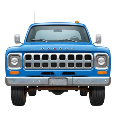 1979 dodge truck two wheels on the back blue sticker