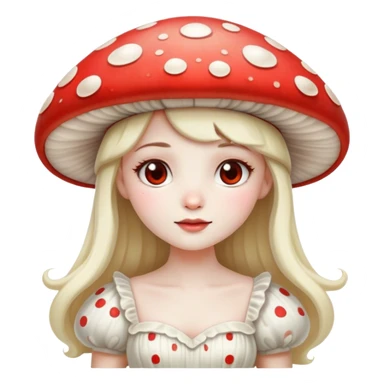Mushroom princess sticker