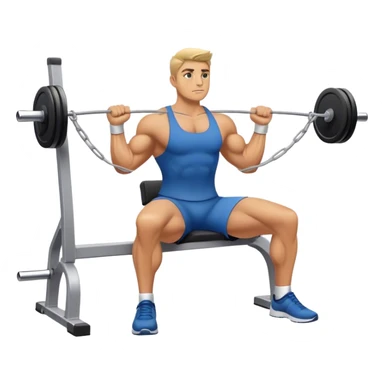 upper-back row exercise sticker