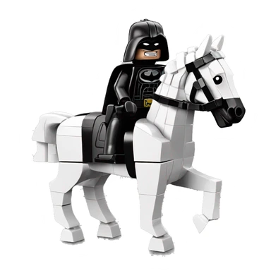 Lego horse with Batman racing against Darth Vader’s horse  sticker