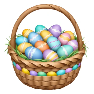easter egg basket sticker