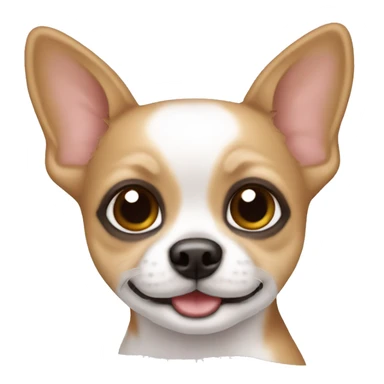 Chiuahua cafe con blanco sticker