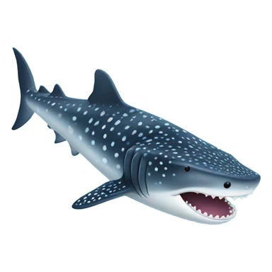 Gentle no teeth whale shark sticker