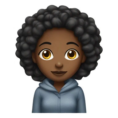 black girl cozy sticker