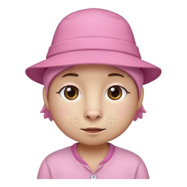animal with pink hat and shirt sticker