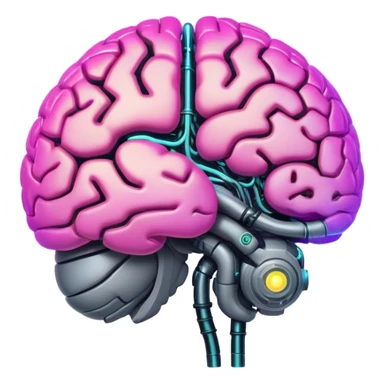  Glowing Cyborg-Nebula-Brain sticker