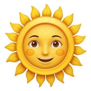 sun face emoji sticker