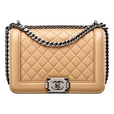 chanel le boy beige color bag sticker