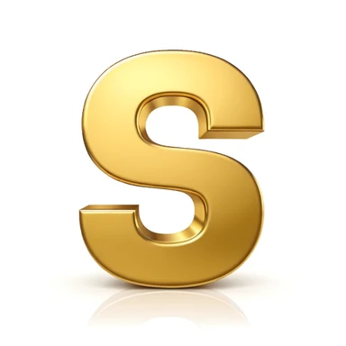 3D gold '0%' symbol on pure white background sticker