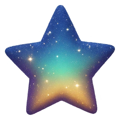Star dust sparkle sticker