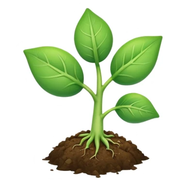 sprout　two reaf sticker