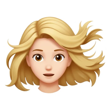 Girl flipping her hair  sticker