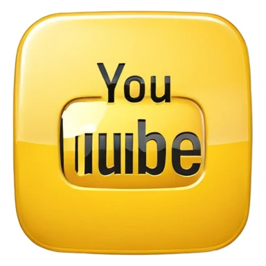 A yellow YouTube logo sticker
